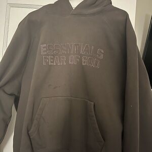 Fear of God Essentials Dark Brown Hoodie